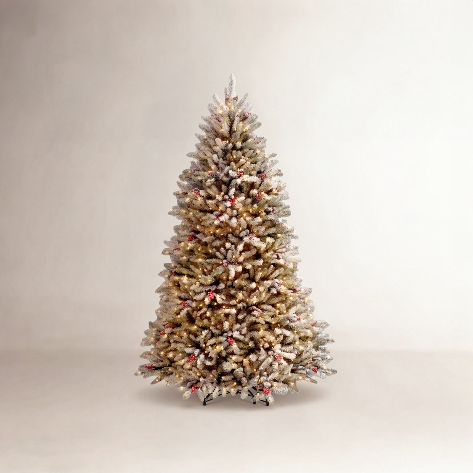 Pre-Lit Fir Christmas Tree, 7' H