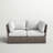 Fully Assembled Patio Wicker Loveseat With Cushions-1477161242