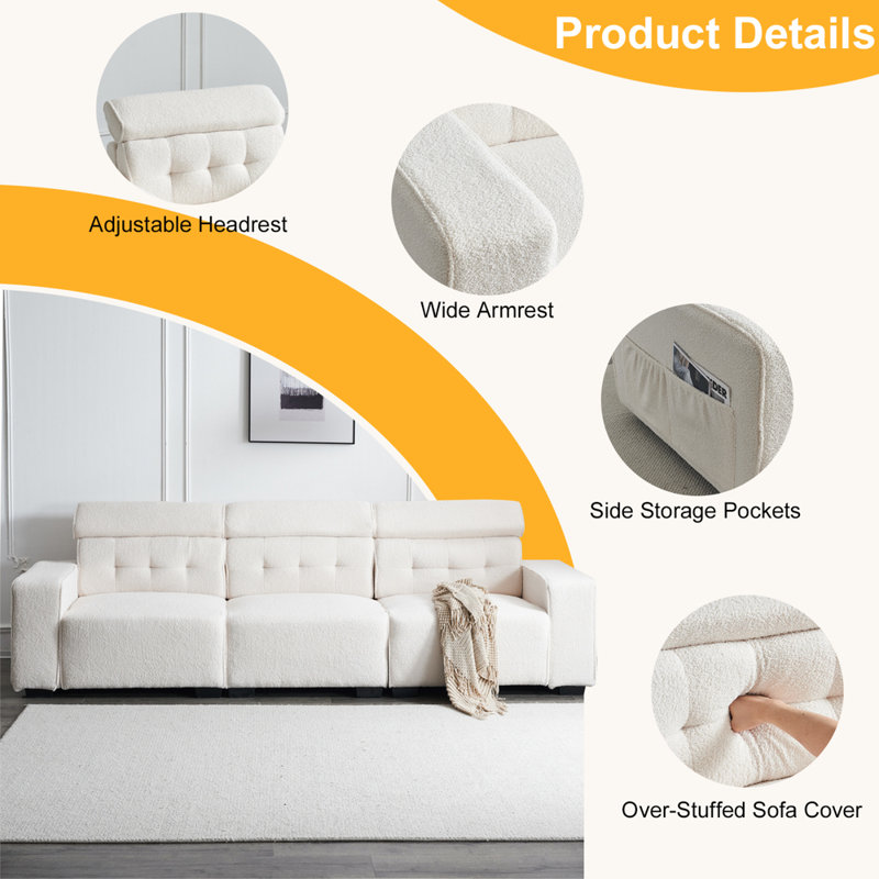 Sectional Sofa 120.47''