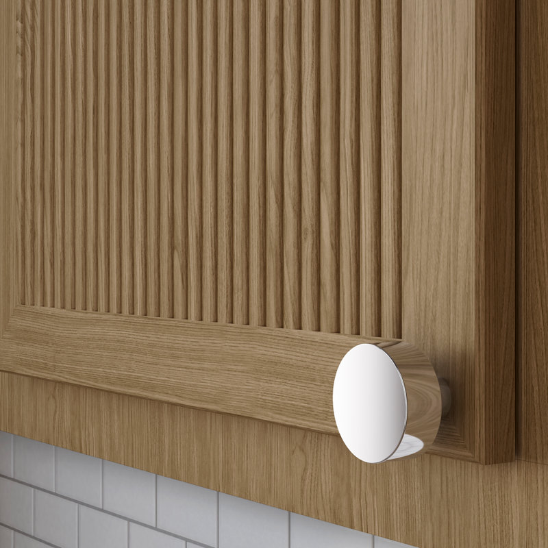 4405 Contemporary Knob, 1.5", Polished Chrome