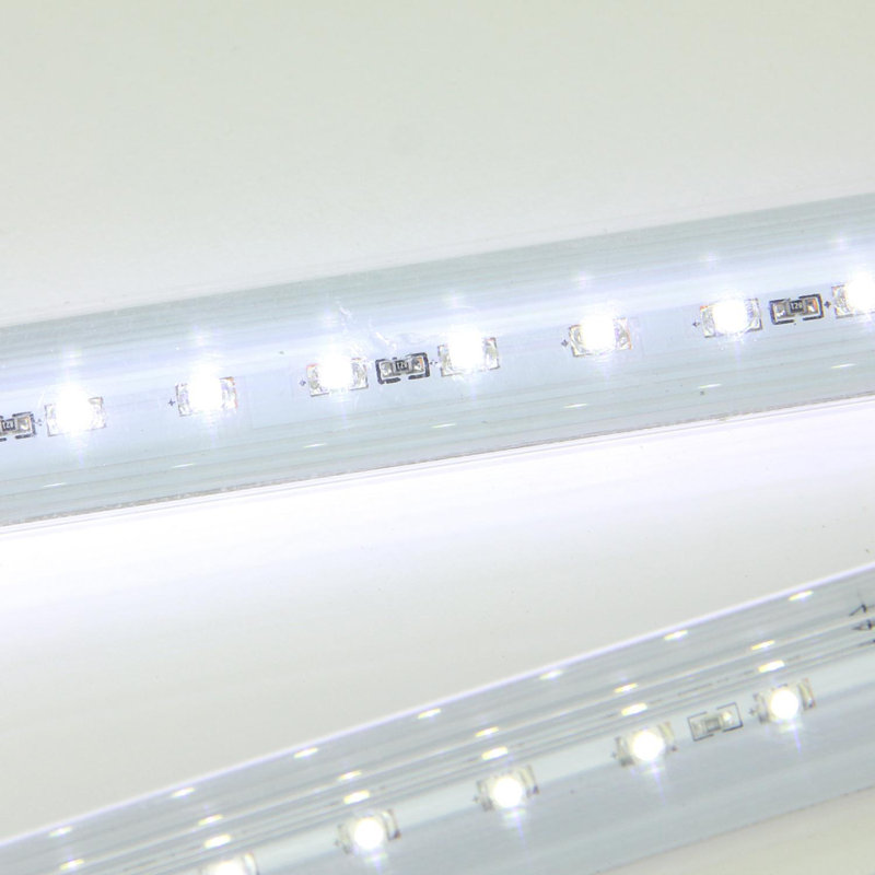 Tubes lumineux de Noël avec glaçons blancs en forme de glaçons - Fil transparent de 21 pi