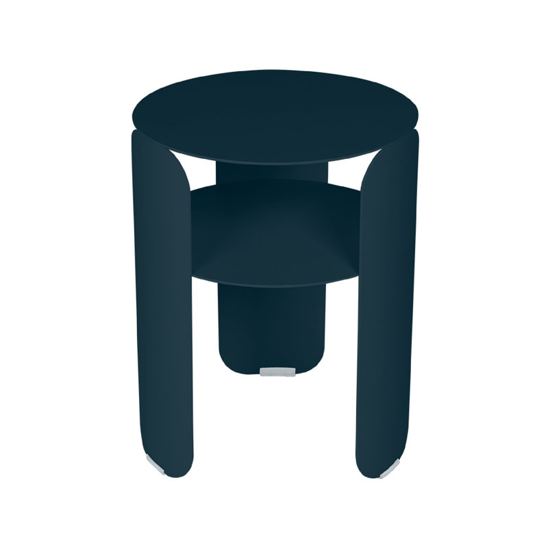 BeBop Outdoor Round Side Table, Acapulco Blue
