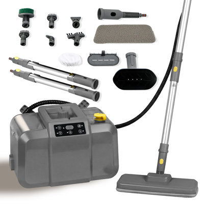 Steam Cleaner, 293°f 70 Psi Powerful High-pressure Commercial Steamer Cleaner With Unlimited Steam Injection, 3mins Fast Heat-up, 2.2l Capacity, 14 Accessories For Floors, Grout, Upholstery & Deep Cleaning,yellow