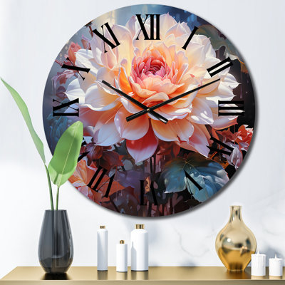 Chardarius - Horloge murale florale