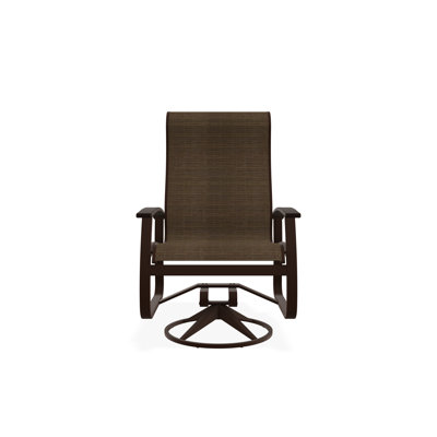 Chaise berçante pivotante en aluminium Belle Isle