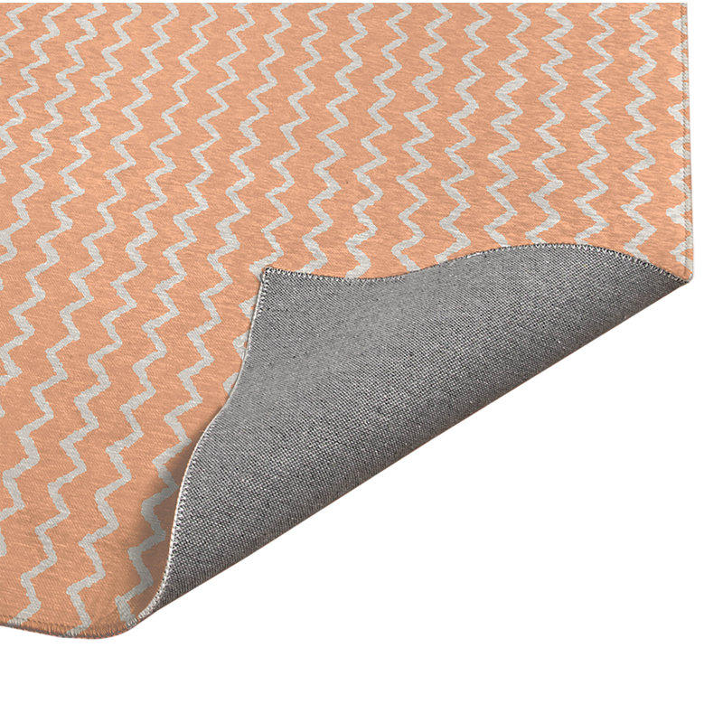 Tapis d'extérieur à motif de chevrons antidérapant, Rectangle 5 pi x 7 pi
