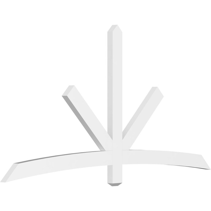 Support de pignon Alberta Alberta, H 42 po x l 84 po (pas: 12/12), P 4 po x F 4 po, PVC