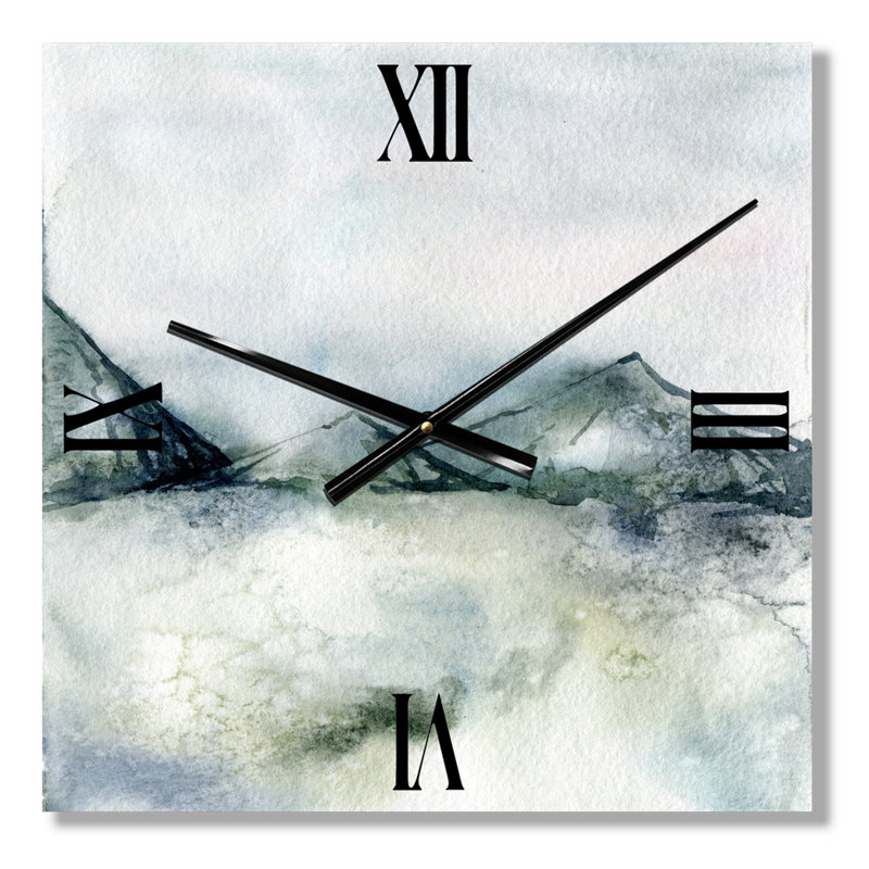 Horloge murale paysage d'hiver, Moyen