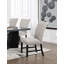 Chaise d'appoint rembourrée à dossier gris