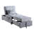 Modern Lift Top Storage Bench With Pull-Out Bed 1Pc Velvet Tufted Solid Wood Furniture Convertible Chair