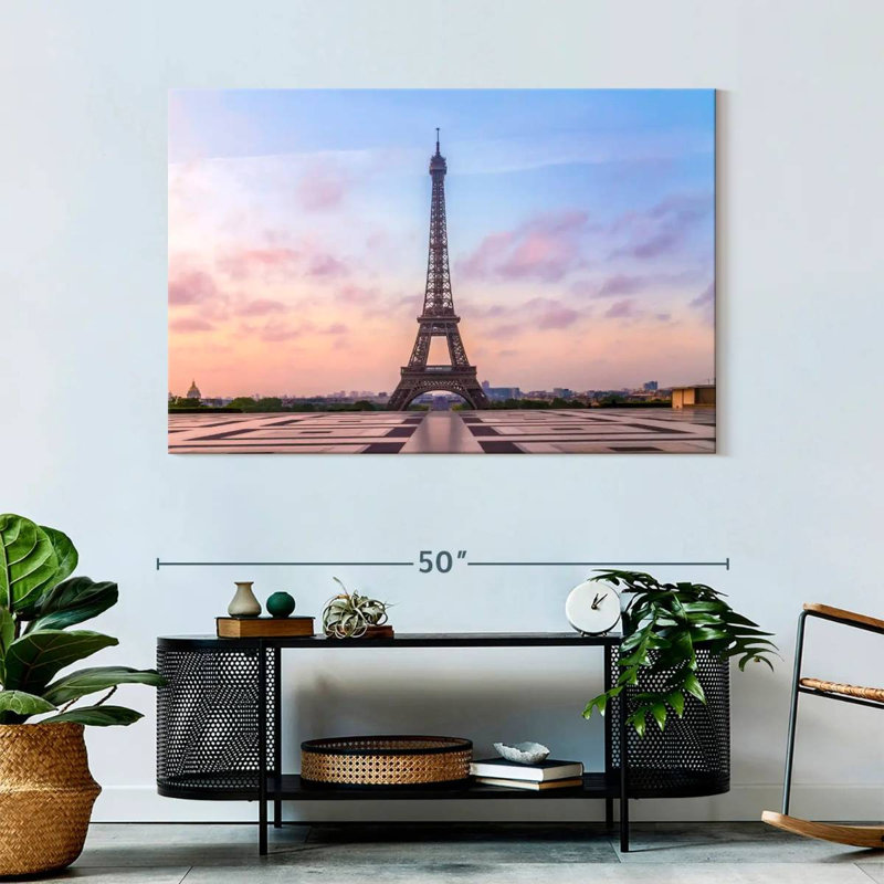 Lilie Tour Eiffel au lever du soleil, H 32 po x l 48 po