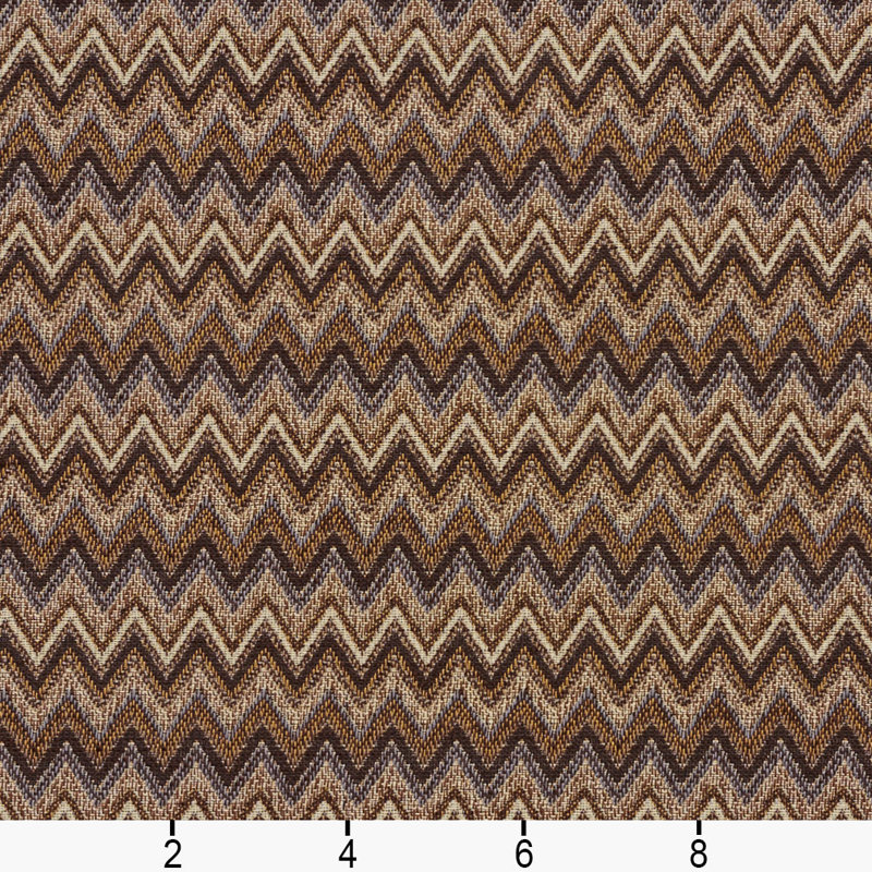 Tissu texturé à point flamme, Brun