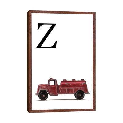 Z Water Truck White Letter - Print on Canvas
