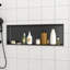 Niche de douche en acier inoxydable 37 po x 13 po, noir bronze-737422105