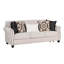 Ensemble de canapé et causeuse 2 pièces Serra, 9 coussins décoratifs, polyester grège Serra