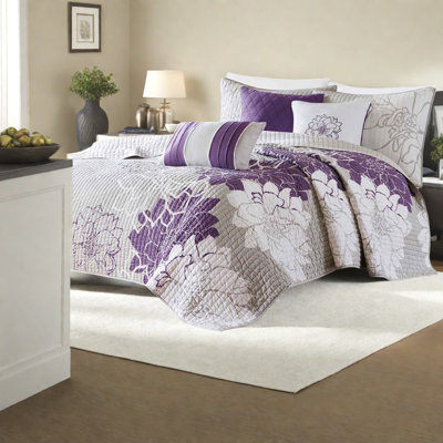Premium Cotton Bedding Sets, Floral Reversible Design, King/cal King For Home Comfort