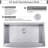 33X20x9 Inches Stainless Steel Undermount 16 Gauge Deep Single Bowl Apron Front Workstation Ledge Farm Sink With Accessories-124665132