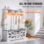 Banc d'entrée pour vestibule, porte-manteau à DEL avec rangement pour chaussures, banc pour vestibule avec rangement et sièges, tablettes réglables et crochets de suspension, pour vestibule, vestibule, couloir
