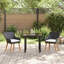 3 Piece Garden Dining Set Poly Rattan-764870509-764870510