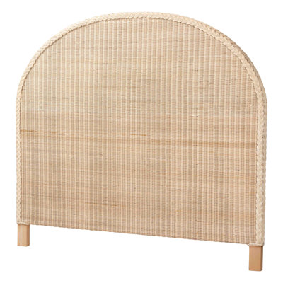 Camodeca Japandi Sun Bleached Rattan Standalone Headboard by Bayou Breeze
