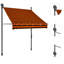 Dakota Fields 1.5cm W x 1.2cm D Fabric Orange/Brown Cover Retractable Patio Awning