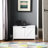 Storage Bench With White Finish, Classic Style, Large Compartment, Heavy - Duty Support, For Living Room Entryway Bench, Color, Particle Board, Quick Assembly, Spacious-437609890
