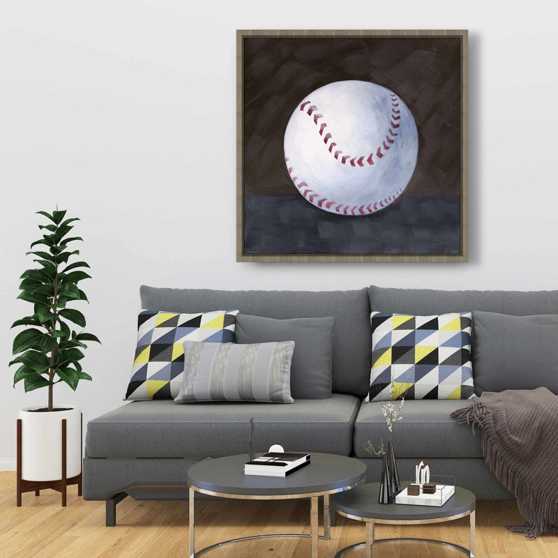 Toile encadrée balle de baseball - Sports Home Decor Art