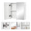 Casmer 45mm W 45mm H Surface Frameless Medicine Cabinet Mirror 1 Fixed