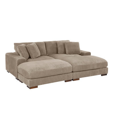 Braedon Modular Corduroy Sectional by Ebern Designs