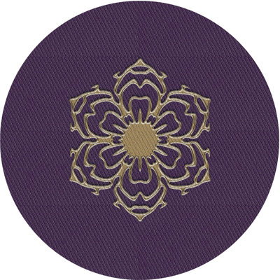 Tapis mauve / doré Power Loom