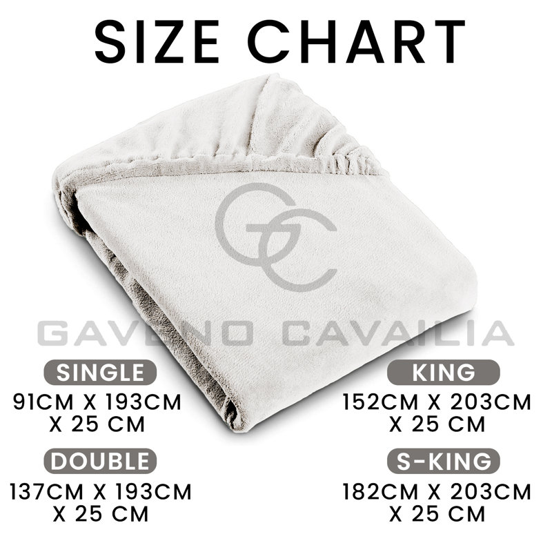 Teddy Plain Fitted Sheet, Single, White