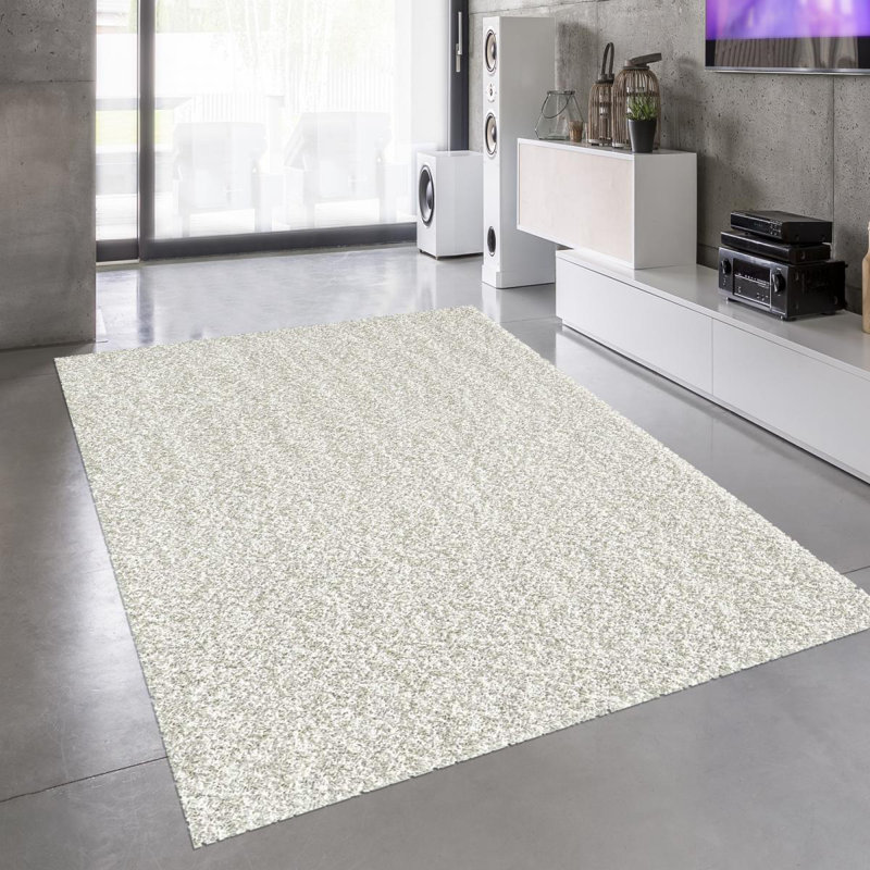 Eidel Solid Colour Shag Area Rug, Rectangle 120 x 170cm
