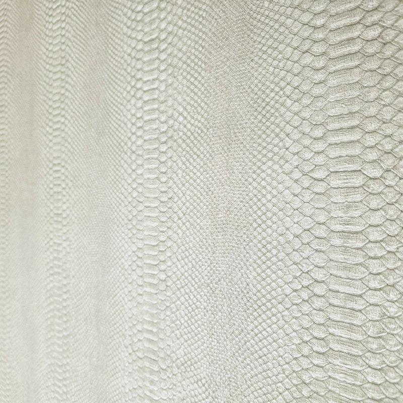 Papier peint texturé peau de serpent gaufré crème