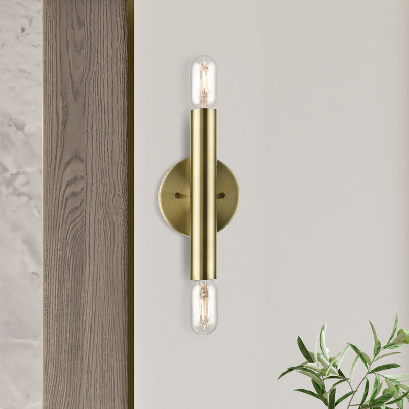 Andelija Candle Wall Light, Antique Brass