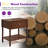 24'' Turned Solid Wood Spindle Nightstand with Drawer&Open Shelf,Walnut-535674757-534350925