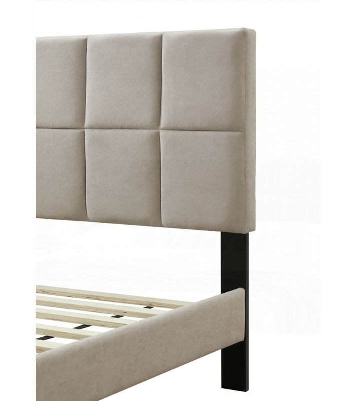 Queen Sized Bed Frame with No Box Spring Needed &amp; USB Charging, Queen