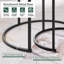 Metal Frame Coffee Table, Round Nesting Table Set-1143669390