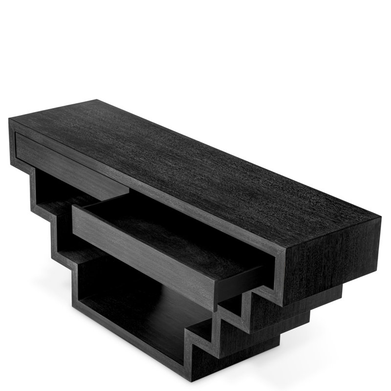 Rialto Console Table, Charcoal Gray