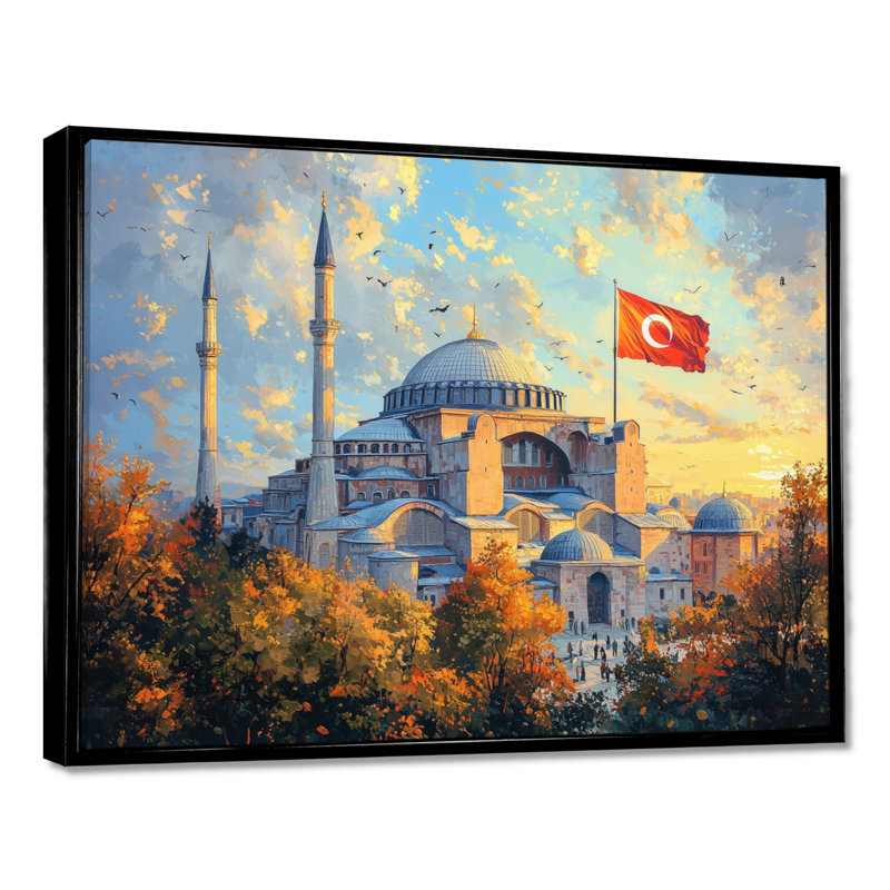 Décoration murale Hagia Majesty en Turquie - Turquie, H 30 po x l 40 po, Picture Framed, Noir