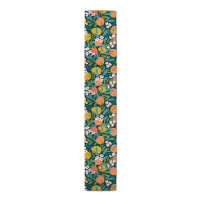 Citrus Fruit Pattern Green 5 Table Runner