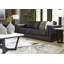 Zuri 95' Genuine Leather Sofa