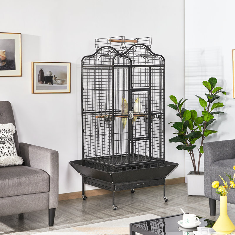 Cage à oiseaux de 63 po avec roues Victorian