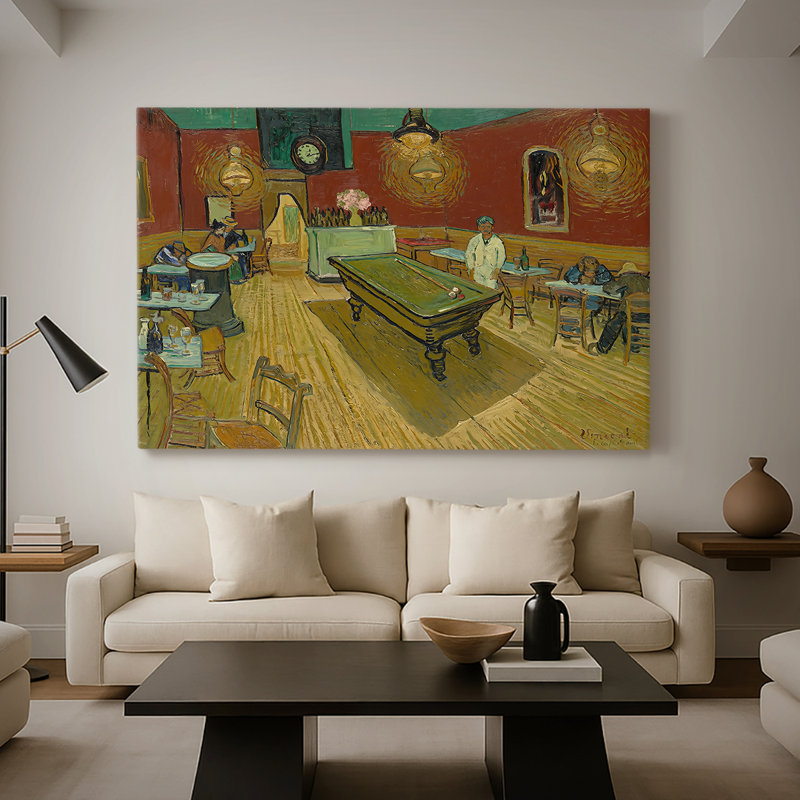 Le café de nuit - Vincent Van Gogh - Toile tendue avec châssis - 1888, 40 x 60