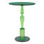 Table d'appoint moderne verte ronde en acrylique avec table d'appoint et table d'appoint moderne pour le balcon de la chambre à coucher-389351179