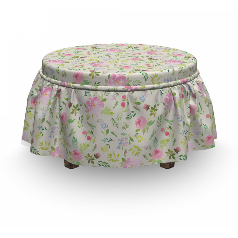 Housse pour repose-pieds à fleurs fraîches spring