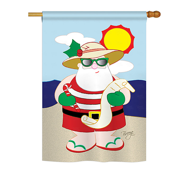 Double Sided Polyester Christmas Garden Flag, 18.5" H x 13" W