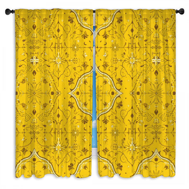 Rideaux de fenêtre Ornate, 40in x 82in - 2 panels, Transparent