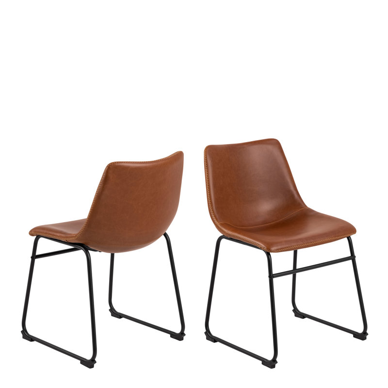 Annerike 45.5cm H Upholstered Side Chair, Brown