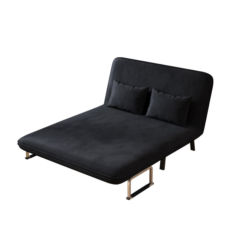 Fauteuil-lit convertible à trois volets avec dossier et oreiller réglables, offrant un confort ultime pour la détente et le confort des invités.