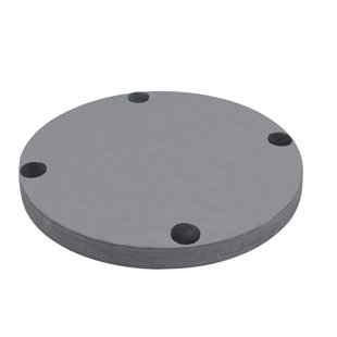 Plateau décoratif rond en béton gris pour comptoir de salle de bain MyGift